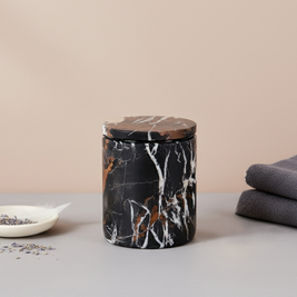 Celestia Solid Marble Aromatherapy Jar - 10 × 13 cm
