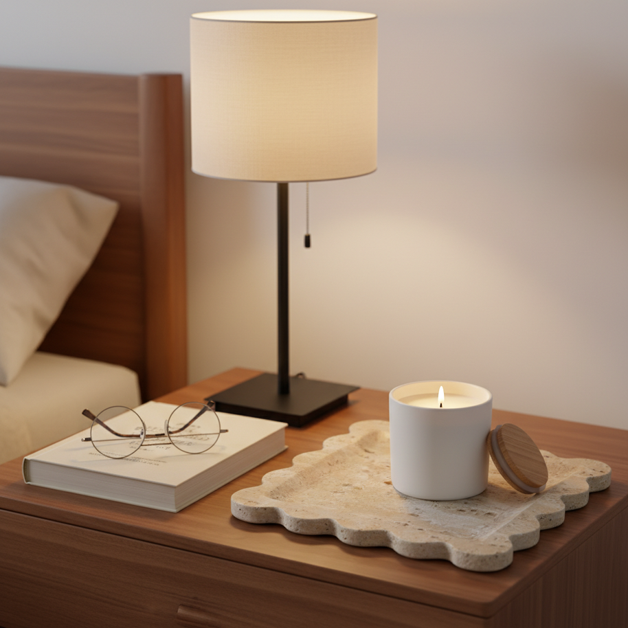 Ridgewave Marmor Tablett – Geformte quadratische Ablageschale