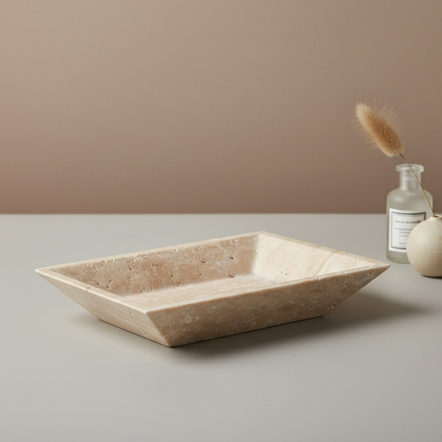 Travertine Rectangular Fruit Tray