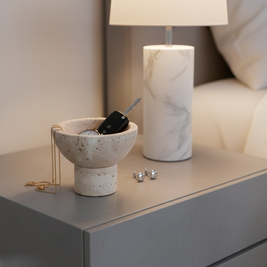 Travertin Mini Sokkel Kom