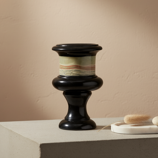 Velora Marble Vase – Pedestal Accent Piece