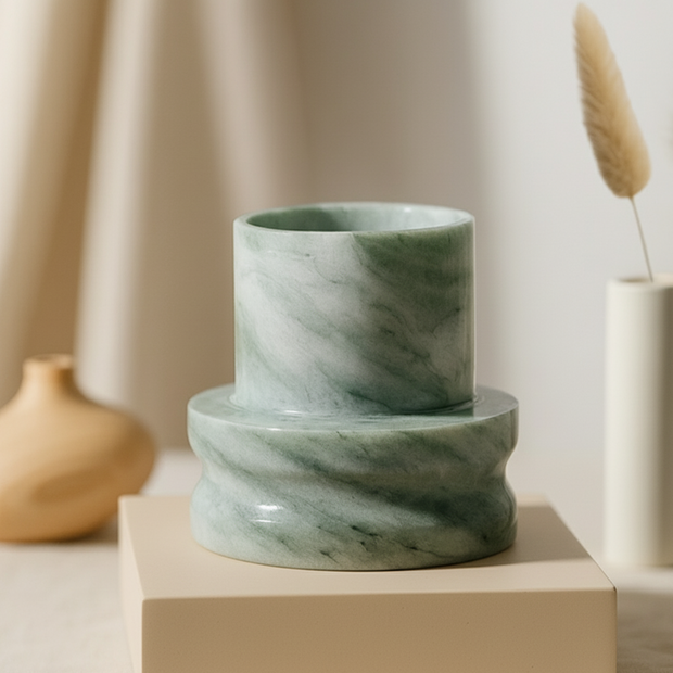 Altura Marble Vase – Sculpted Modern Form