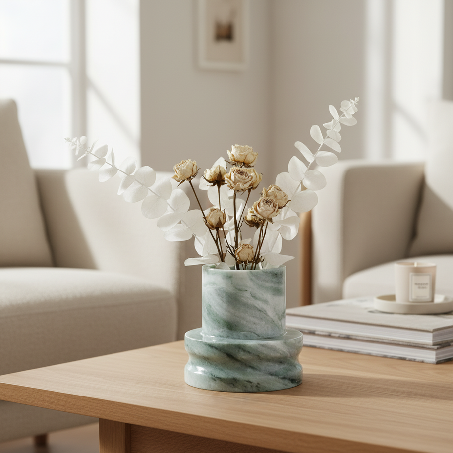 Altura Marble Vase – Sculpted Modern Form