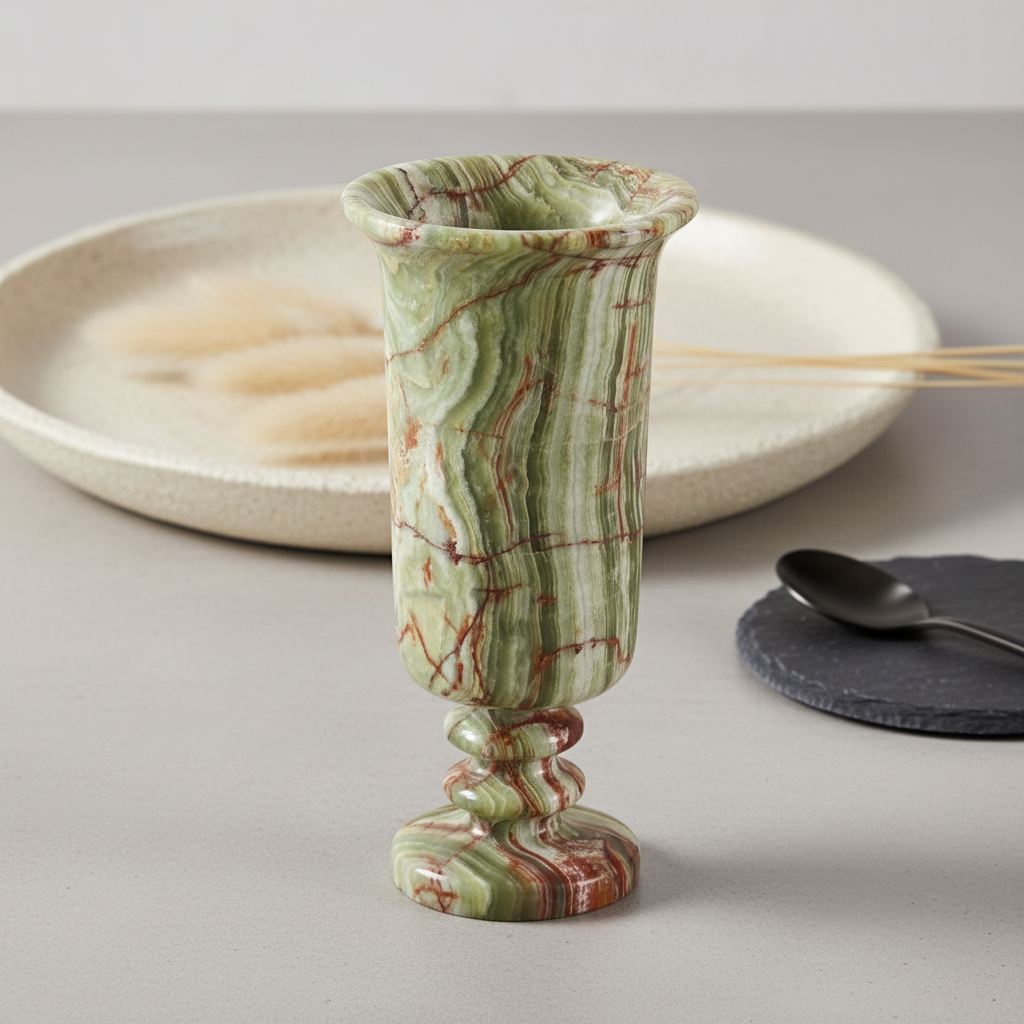 Amara sokkel marmeren vaas