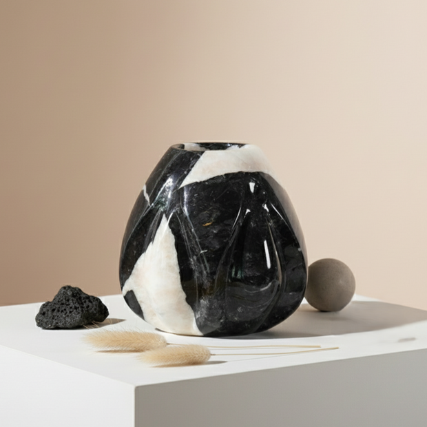 Calyx Marble Vase – Solid Stone Design