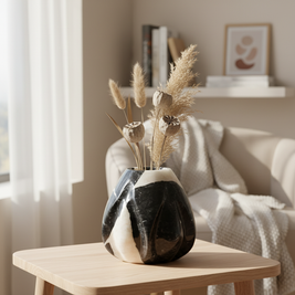 Calyx Marble Vase – Solid Stone Design