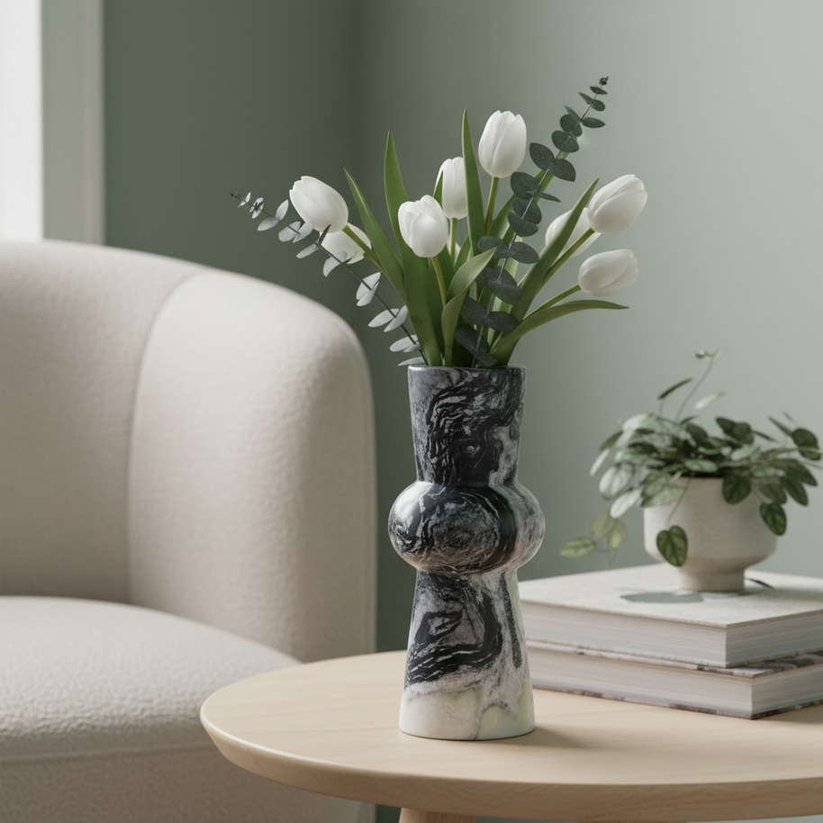 Nerano Solid Stone Vase