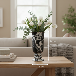 Palermo Pedestal Marble Stone Vase