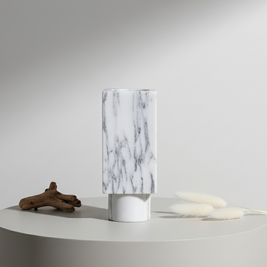 Arezzo Geometric Marble Stone Vase