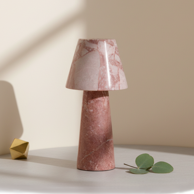 Seravé Marble Table Lamp – Handcrafted Solid Stone Illumination