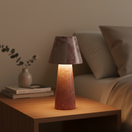 Seravé Marble Table Lamp – Handcrafted Solid Stone Illumination