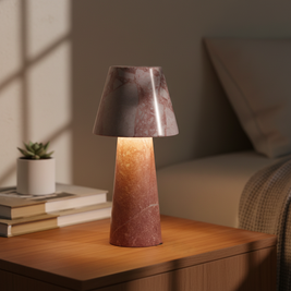 Seravé Marble Table Lamp – Handcrafted Solid Stone Illumination