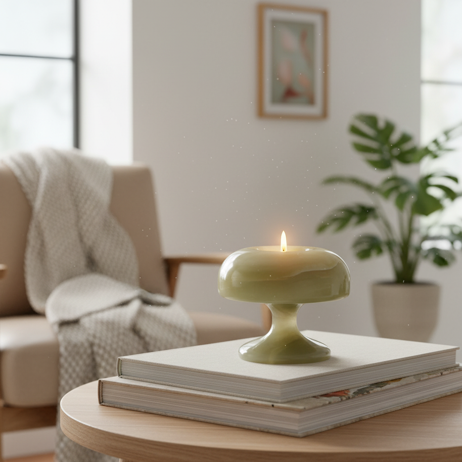 Velluto Onyx Kerzenhalter – handgefertigte Steinkleuchte