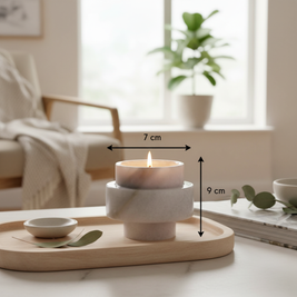 Novara Onyx Kerzenglas