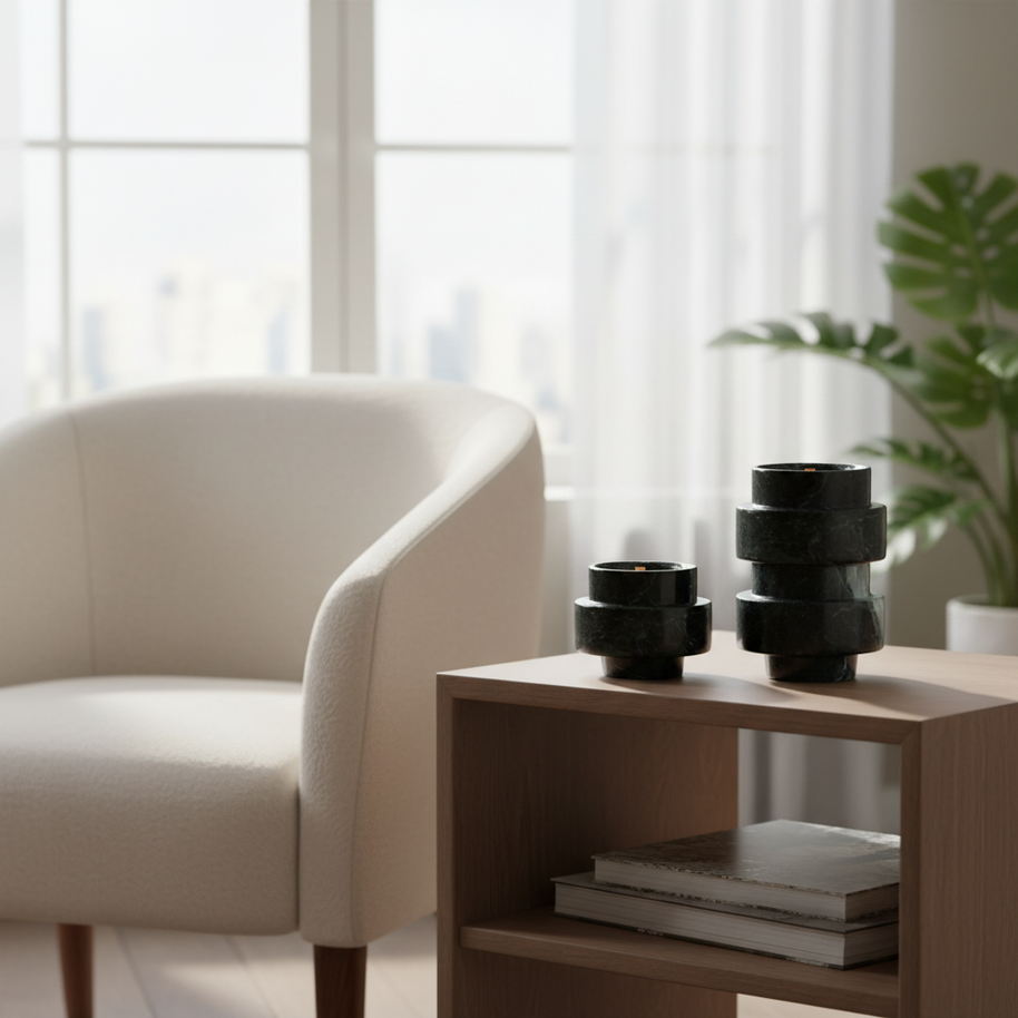 Novara Onyx Kerzenglas