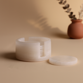 Alcera Marble Coaster Set