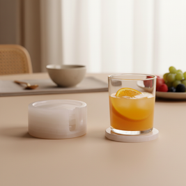 Alcera Marble Coaster Set