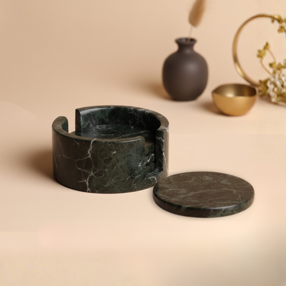 Alcera Marble Coaster Set