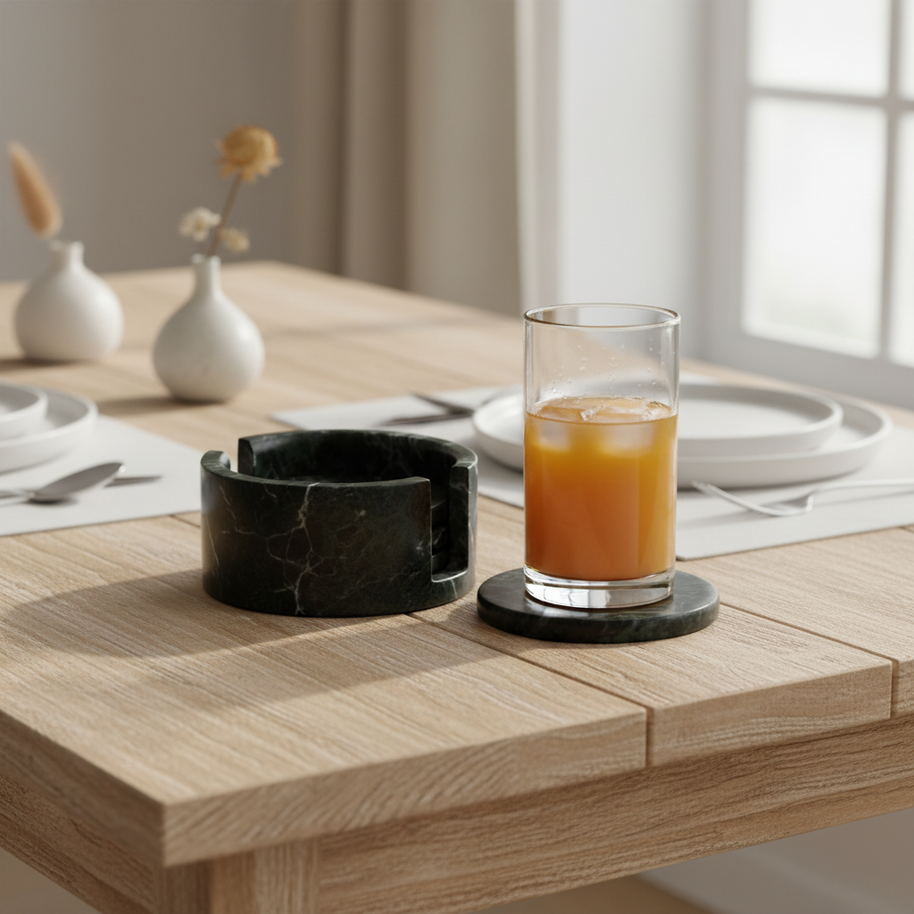 Alcera Marble Coaster Set