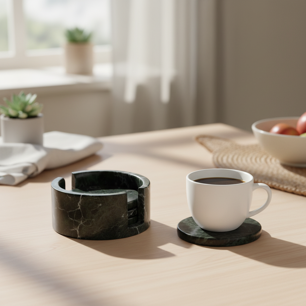 Alcera Marble Coaster Set