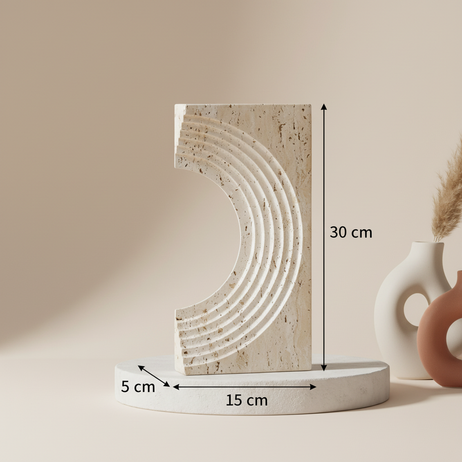 Sculptura Marble Accent Ornaments – Solid Stone Modern Décor