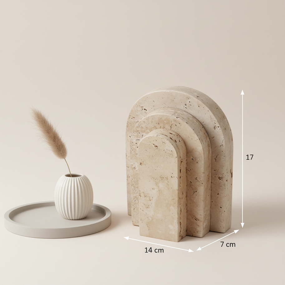 Sculptura Marble Accent Ornaments – Solid Stone Modern Décor
