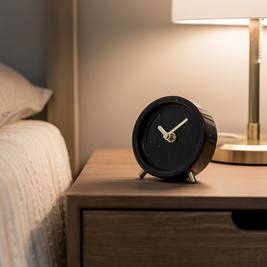 Luminara Solid Stone Marble Desk Clock