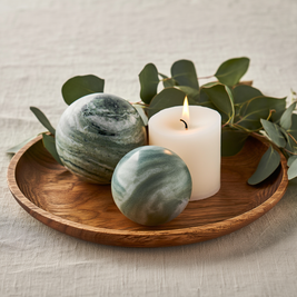 Lunaris Marble Sphere – Solid Stone Decorative Ball