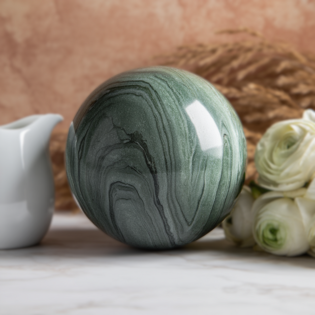 Lunaris Marble Sphere – Solid Stone Decorative Ball