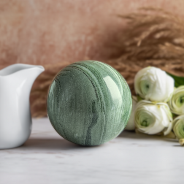 Lunaris Marble Sphere – Solid Stone Decorative Ball