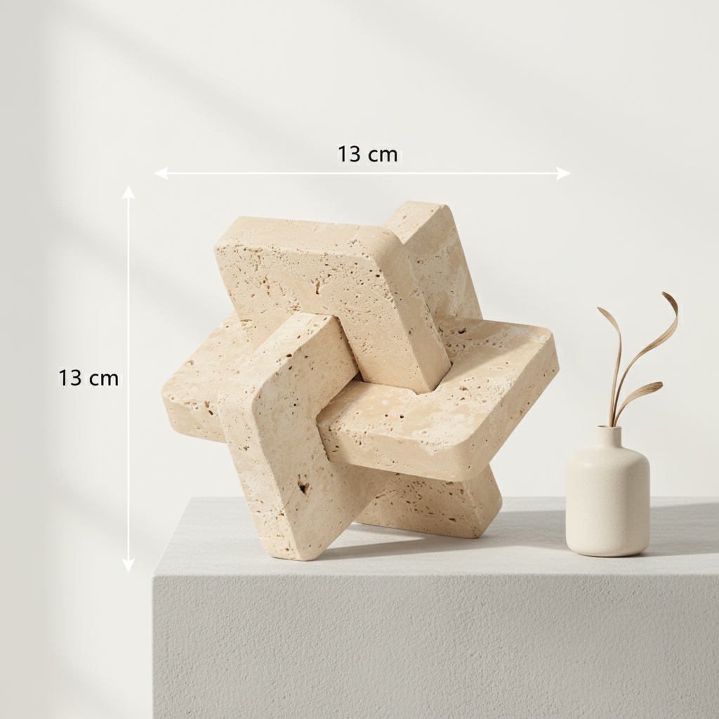 Astoria Solid Stone Marble Puzzle Ornament