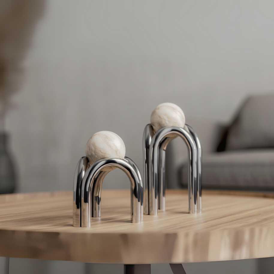Marble Arc Sphere Ornament