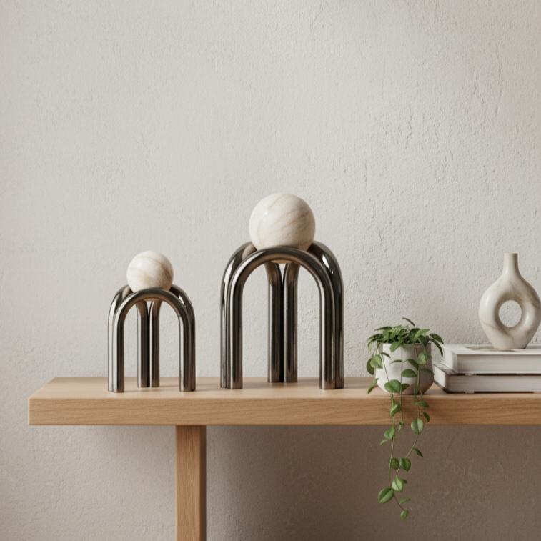 Marble Arc Sphere Ornament