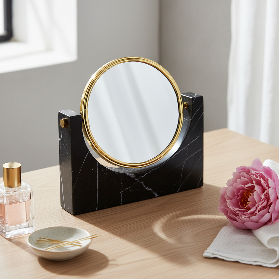 Luxury Marble Double-Sided Mirror