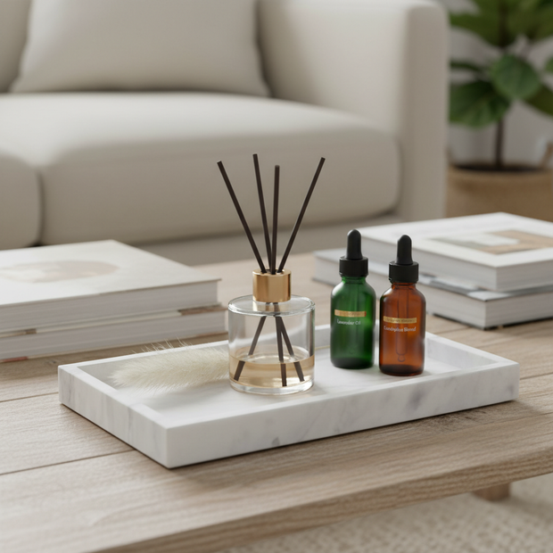 Monolith Marble Tray – Solid Stone Organizer Tray (Multi-Size)