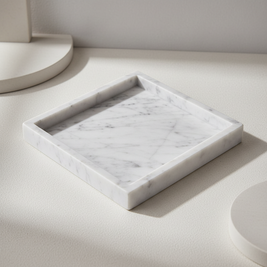 Atria Square Marble Tray
