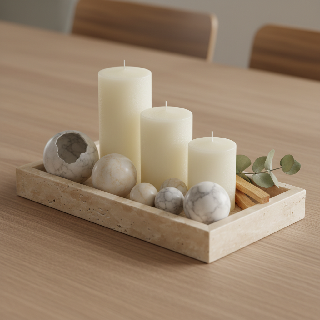 Monolith Marble Tray – Solid Stone Organizer Tray (Multi-Size)