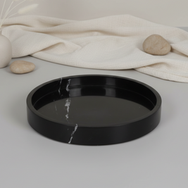 Noir Halo Marble Tray