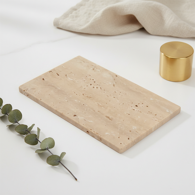 Atlas Marble Utility Tray - Slim Rectangle Organizer