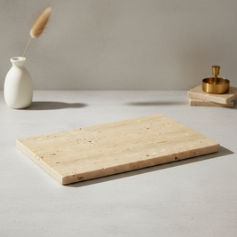 Atlas Marble Utility Tray - Slim Rectangle Organizer