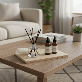 Atlas Marble Utility Tray - Slim Rectangle Organizer