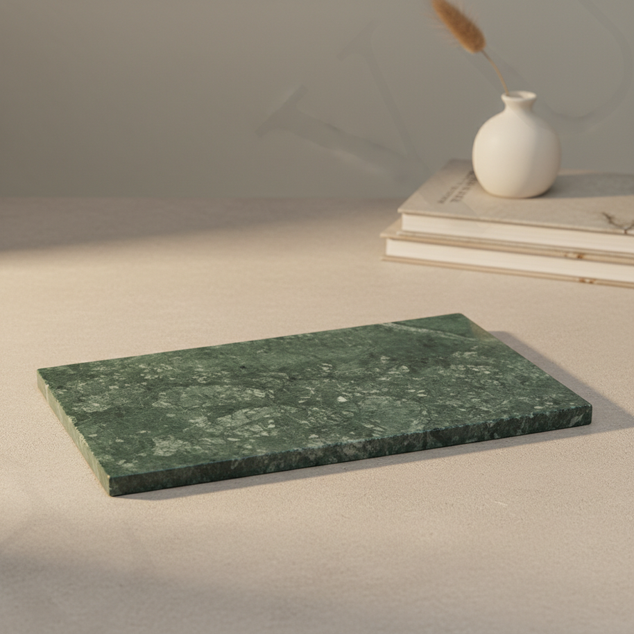 Atlas Marble Utility Tray - Slim Rectangle Organizer