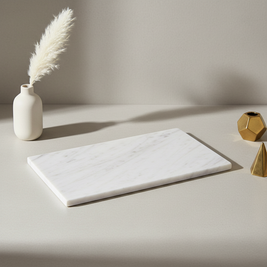 Atlas Marble Utility Tray - Slim Rectangle Organizer