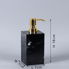 Luxury Marble Soap Dispenser – 1kg Solid Stone with Metal Pump