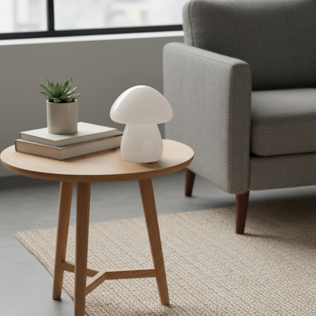 Mini Eden Onyx Pilzlampe – Kabellose Leuchte aus massivem Stein Design