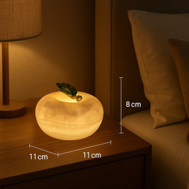 Pomora Marble Apple Lamp – Wireless Solid Stone Design Light