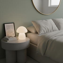 Mini Eden Onyx Pilzlampe – Kabellose Leuchte aus massivem Stein Design