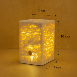 Luma Marble Cube Lamp – Solid Stone Ambient Light