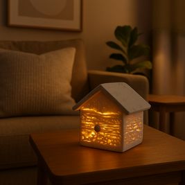 Haven Marble House Lamp – Wireless Solid Stone Design Light