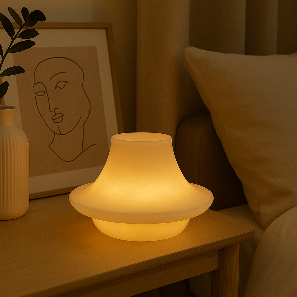 Oria Marble Glow Lamp – Wireless Solid Stone Design Light